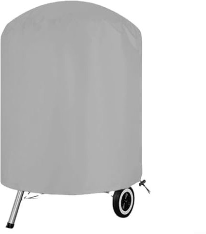 Springwillfly Grillabdeckung für den Außenbereich, 70 x 70 cm, PVC-beschichtet, wasserdicht, für Weber-Elektro-Grills, schwarz, Reis, Curry (Silber)