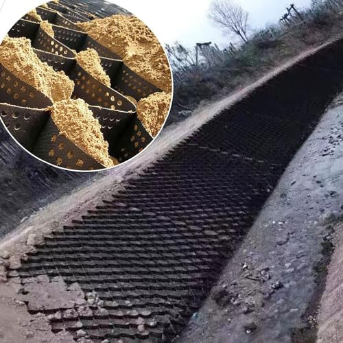 Caillebotis en plastique Grilles de contrôle de boue for la stabilisation des marinas, grille de sol Dor Gravel, grilles d'allée d'expansion, système perméable de pavage cellulaire Caillebotis stabili