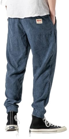 kirakuco Jitsu - Pantalon en Velours côtelé，Conçue spécialement pour Les Hommes, Cette pièce élégante et Polyvalente Convient Aussi Bien pour Le Sport Que pour Les Loisirs