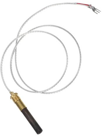 Toyvian Thermocouple à Gaz pour Chauffe-Eau de Cheminée Ensemble de Remplacement pour Friteuse Connexion Filetée Fixe Compatible avec Appareils de Chauffage au Gaz Naturel et Liquéfié