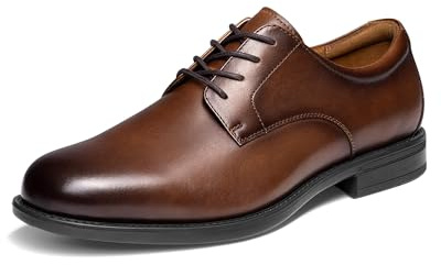 Bruno Marc Zapatos Hombre Cuero Cordones Vestir Traje | Cuero Suave Transpirable, ReserveCush Comfort, Rápida Adaptación, Durabilidad y Agarre, Elegancia Versátil
