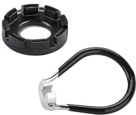 2 Stück Speichenschlüssel Fahrrad, Speichenspanner für Fahrrad Geschmiedeter Stahl Nippelspanner Universal Speichenspanner 6 Größen 10-15 Gauge Spoke Tool für Zentrieren Reparieren (Schwarz)