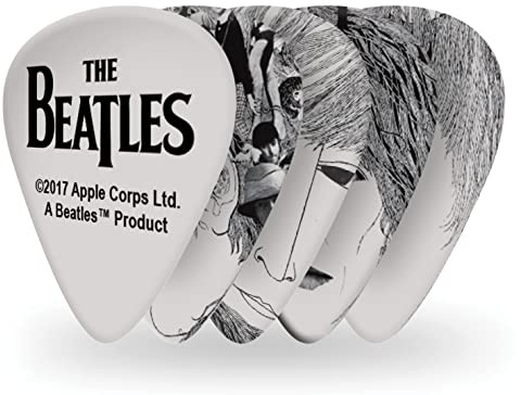 D'Addario Beatles Plektren Revolver Medium, Tin | D'Addario Beatles Plektren verbinden sammelwürdige Motive, klassisches Gefühl, zuverlässigen Anschlag und vielseitigen Ton.