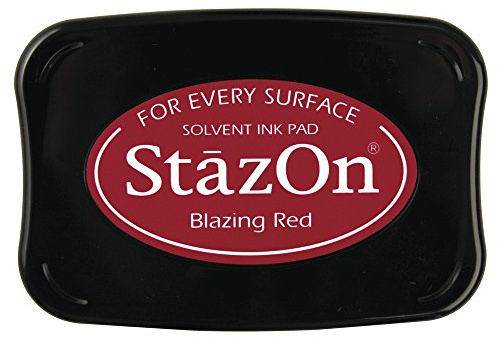 RAYHER 28383280, Stempelkissen StazOn, feuerrot