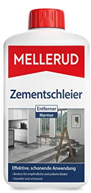 MELLERUD Zementschleier Entferner Säurefrei | 1 x 1 l | Effizientes Reinigungsmittel gegen Zementschleier, Zementreste und viele weitere Verschmutzungen