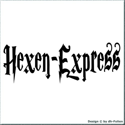 cartattoo4you® AK-00600 | HEXEN - Express | Autoaufkleber Aufkleber, Farbe schwarz, in 23 weiteren Farben erhältlich, glänzend, 20 x 7 cm