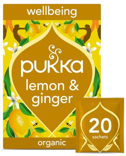Pukka Herbs Lemon Ginger & Manuka Honey Tea Bags 20 pack