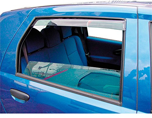 ClimAir Windabweiser Master Schwarz (Hinten) kompatibel mit Toyota Auris Touring Sports inkl. Hybrid 2013-