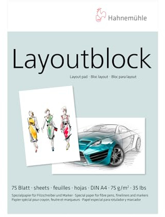 Hahnemühle 10625040 Layout Block A4 75g