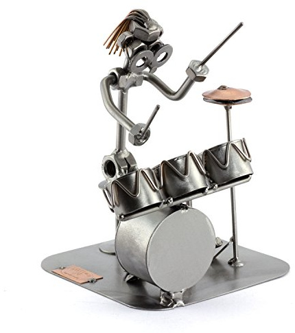 Steelman24 I Omini di Viti Batteria I Idee Regalo Originale I Soprammobili in Metallo I Modellino