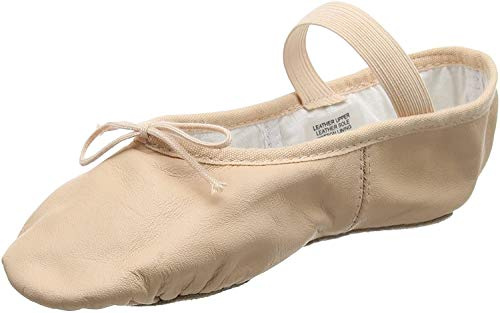 BLOCH ARISE SOFT PINK LEATHER BALLET SHOES (UK 12.5 KIDS C fitting)