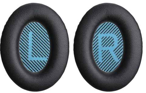 Aurivor Ersatz-Ohrpolster Ohrkissen für Bose QuietComfort QC 35 (ii) 25 15 2 Kopfhörer, Rissfeste Polster für QC35 (ii) QC25 QC15 QC2 SoundTrue SoundLink AE2|AE2i|AE2w Over-Ear Kopfhörer