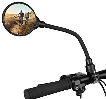 auvstar Cykelspegel, universell cykelstyre backspegel, konvex spegel i akryl, roterbar och justerbar, för E-Bike MTB elektrisk skoter mountainbike vägcykel