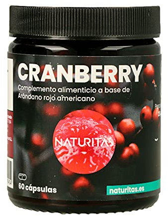 Cranberry Arándano Rojo 60 Cápsulas Naturitas Essentials | Para 1 mes | Ideal combatir cistitis | Antoxidante | Complemento alimenticio