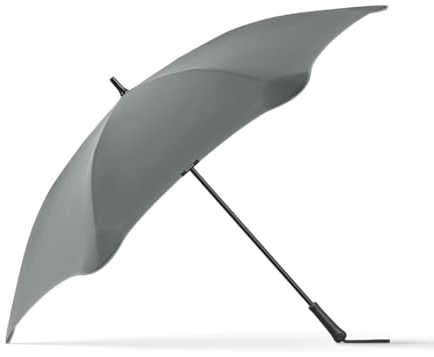 Blunt Executive Stockschirm Regenschirm grau | groß & sturmfest für 2 Personen – 138 cm Ø | Innovatives & patentiertes Design – getestet im Windkanal