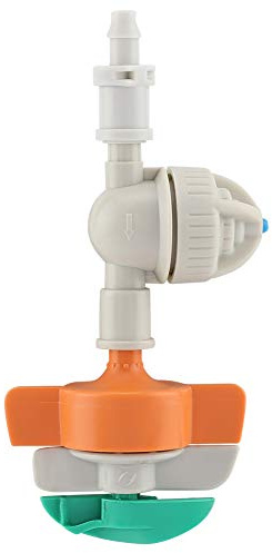 Kuuleyn Arroseur Rotatif, arroseur Rotatif 5 pièces avec pulvérisateur Suspendu Anti-Goutte pour Irrigation de Jardin Micro raccord Goutte à Goutte