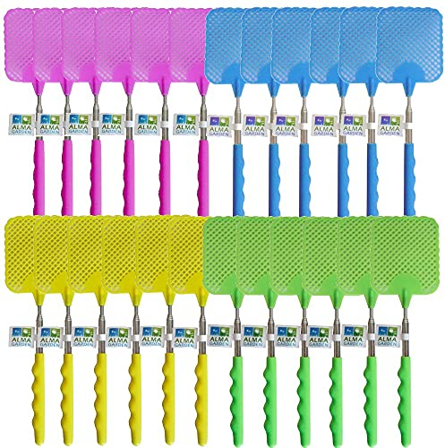 24 Alma Garden Fliegenklatsche Teleskop 25-55 cm Pink, Blau, Grün, Gelb
