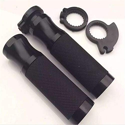 CNC 7/8Universal Motorrad Lenker Griffe Dirt Bike Lenker Lenker Für R-izoma Für K-awasaki Z750 Z800 Z1000 VERSYS 1000 Griffe (Color : Black)