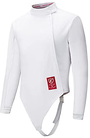DLGF Giacca da SchermGiacca da Scherma per Adulti per Bambini, Tuta da Scherma in Tessuto Resistente alle Coltellate, Tuta Protettiva per Attrezzatura da Scherma 350N Certificata CE