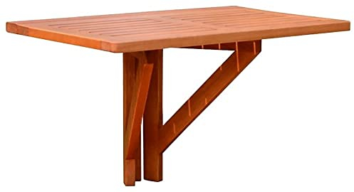 möbelando Balkonhängetisch Stanford aus Massivholz in braun/holzoptik. Abmessungen (BxHxT) 60x37x40 cm