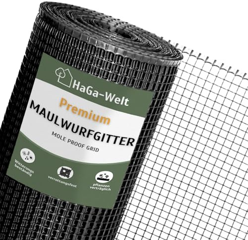 HaGa födelsemärkesgaller 1,2 m x 10 m av plast för att distribuera in i trädgården – djurvänlig födelsemärkesskrämma