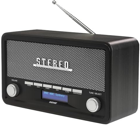 Radio Portable Denver Electronics DAB-18 Dark-Grey 2x2W - Personnel Analogique et numérique - Radios Portables, Dab+,FM