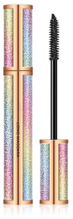 4D Mascara Wasserfest Schwarz, Wimperntusche Volumen & Curl, Mascara Wischfest & Nicht Verklumpend, Wimperntusche Lange Wimpern für Vollere Wimpern Volumen Länge, Augen Makeup Dauert Den Ganzen Tag