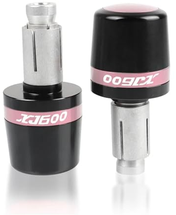 XIAOYANparts Für Yamaha XJ600 Diversion XJ600S XJ600N Motorrad Lenker Griffe Ende Griff Bar Kappe Enden Stecker Hand Grip(Pink)