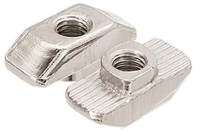 Dadi a T M5 serie 3030 con scanalatura a T, dadi a testa di martello con testa a martello - Dadi scorrevoli a T in acciaio al carbonio per profilo in alluminio, 50 pezzi