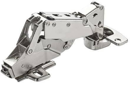 SOTECH Charnière grand angle 165° Sensys 8657i Butée centrale (semi-présentée) Retrait à zéro, fermeture en douceur et fermeture automatique, plaque de montage incluse Hauteur 0 mm