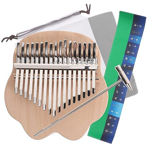 COSMEVIVI Kalimba – Fingerklavier Mit 17 Tasten – Für Kinder Und Anfänger – Tragbares Musikinstrument