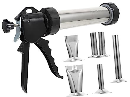 Mikinona Sausage Stuffer Machine Home Sausage Filler Steel Tube Kit Effort-Saving Tool
