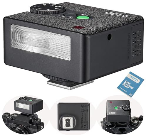 GODOX iM30 Mini Camera Flash Speedlite, GN15 CCT 6500K±200K Color Temperature On-Camera Flash for Canon Sony Nikon Fuji Olympus Camera, Recycle Time 3.6s, S1/S2 Optical Control, 7 Power Levels