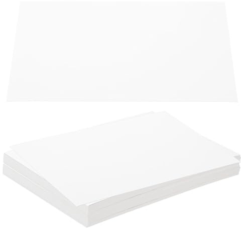 PATIKIL 17,8 x 12,7 x 0,0 cm spånskivor, 40 st 15 PT tjocka bokbräde pärmar bräda robust bokbindningsmaterial för bokbindningsskydd, vit