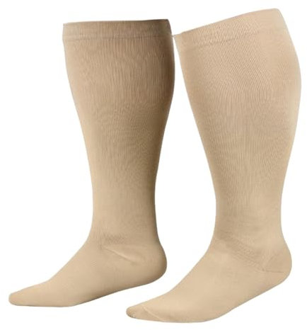 Kompressionssocken für Damen mit weitem Wadenbereich, Kompressionssocken für Damen in Übergröße, Extra breite Wadenstrümpfe, Kompressionsstrümpfe in Übergröße, extra breite Wadenkniestrümpfe für Fitne