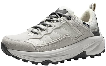 NORTIV 8 Women's Waterproof Hiking Shoes Leather,Khaki,6