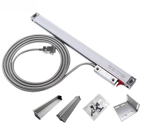 Digitale Anzeige, Hochpräzise 0,005 mm Fräs-, Dreh- und Schleifmaschine DRO, lineare Glaswaage, 100200300400mm Federweg, TTL-Auflösung 5um, Industriequalität,Einfache Bedienung(50mm travel)