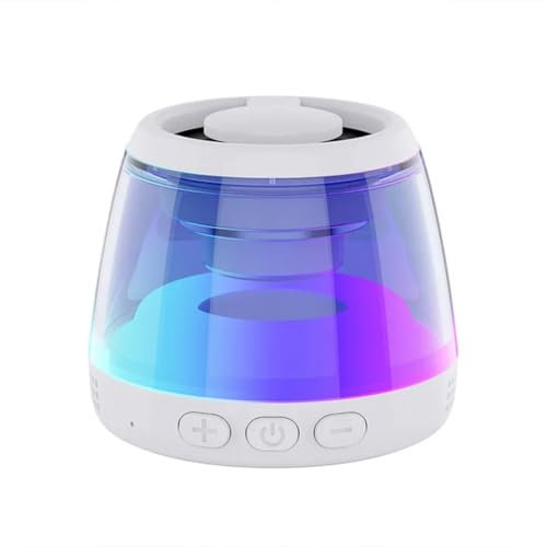 MQODLFP Altoparlante magnetico Bluetooth con illuminazione RGB,Mini cassa sonora portatile,Supporto per telefono senza fili e torre altoparlante Bluetooth,A