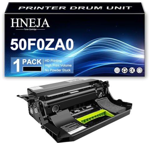 HNEJA 50F0ZA0 unità Tamburo per Lexmark MX410de MX417de MX510de MX511de MX511dhe MX511dte MX610de MX611de MX611dhe MX611dte MS310d MS310dn MS312dn MS610dte MS610dtn MS617dn Stampante,Black-1 Pack