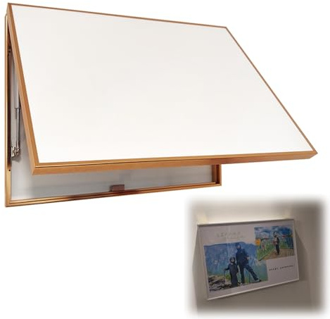 Cache Compteur Electrique Cache-plaque Électrique avec Motifs Interchangeables, Décoration Murale pour Dissimuler le Tableau Électrique, Couvercle de Protection(Gold frame,40x30cm(15 3/4x11 3/4))