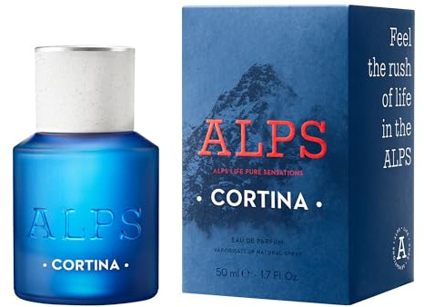 ALPS Cortina Eau de Parfum – Fragranza Fresca e Legnosa Ispirata alle Alpi – Profumo Unisex dal Carattere Moderno - Vegan Eco-Friendly Made in Italy (50 ml)