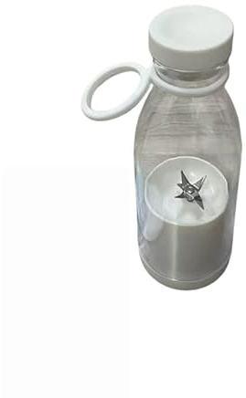 Exprimidor portátil de 6 cuchillas, recargable inalámbrico USB, mezclador personal para zumos frescos y batidos, compatible con uso doméstico y exterior (blanco)