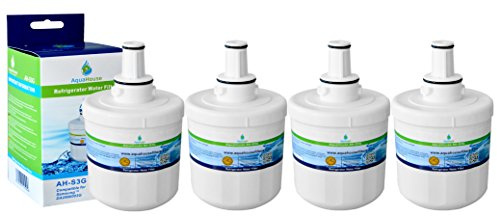 4x AquaHouse AH-S3G filtre à eau compatible pour Samsung réfrigérateur DA29-00003G, HAFCU1 / XAA, HAFIN2 / EXP, DA97-06317A