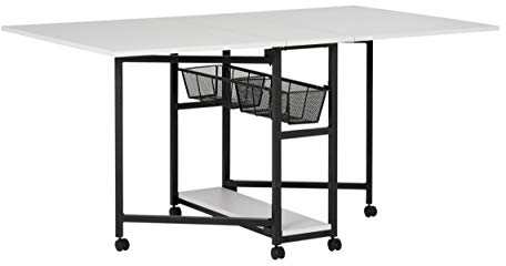 Sew Ready 13377 - Tavolo da taglio multiuso per hobby e artigianato, con contenitore, colore: antracite/bianco
