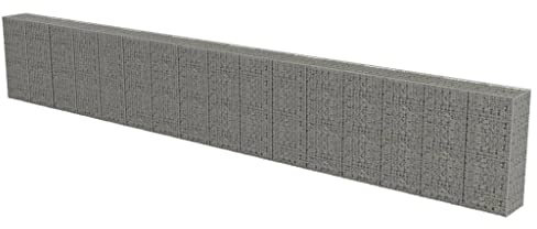 Mur à gabion avec couvercles Acier galvanisé 900 x 50 x 150 cm