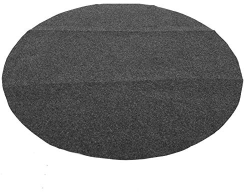 EVTSCAN Alfombrilla de Barbacoa Gary de Forma Redonda de 36 Pulgadas, Resistente al Aceite, Alfombrilla Protectora para Suelo de Barbacoa para Uso en casa, Fiesta