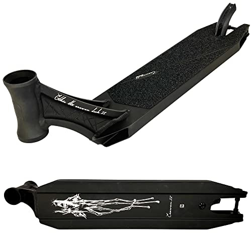 Fantic26 Sticker + Ethic DTC Erawan V2 Stunt-Scooter Park-Trick-Tret-Roller Ersatz-Deck (50cm Schwarz)