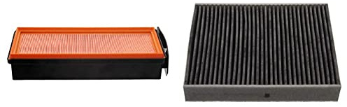 febi bilstein 48475 Luftfilter, 1 Stück & 37114 Aktivkohlefilter/Innenraumfilter, 1 Stück