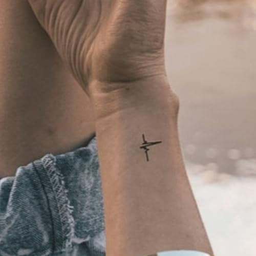 Inkster Tattoo Herzschlag | NEU: Verbesserte Qualität | Hautfreundlich & EU Kosmetikzertifiziert | hochwertige Temporäre Tattoos aus pflanzlichen Inhaltsstoffen | wasserfest