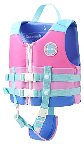 Gogokids Kinder Schwimmweste Schwimmjacke - Kleinkind Schwimmwesten Schwimmen Jacke Bouyancy Bademode Schwimmanzug Neopren Weste Schwimmjacke Kind für das Alter 2-9 Jahre/15-35 kg Jung & Mädchen